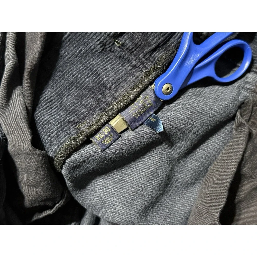 Polo Ralph Lauren Corduroy Pants Mens 32x29 Navy‎ Blue Corduroy Cotton